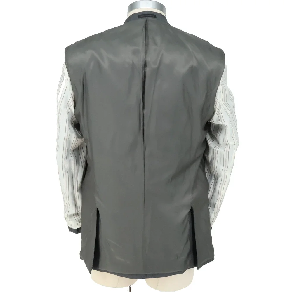 LRL Ralph Lauren Sport Coat Mens 44R Gray Wool Lined Blazer Jacket Preppy